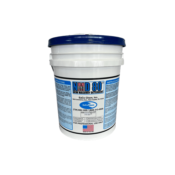 Eaco Chem - NMD 80 - Remove Mortar and Efflorescence from Brick, Stone, Unpolished Granite and More - 5 Gallon