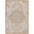 thumbnail image 1 of Eagean EAG-2376 5'3" x 7'3" Oval Rug in Tan and White, 1 of 7