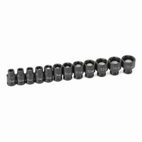 Eagle 1/4'' Drive 12 Pieces Metric Magnetic Impact Socket Set