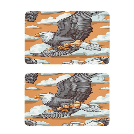 Eagle 2 Pack 4x2.5 Inch Magnetic Stickers Thick and Strong for Fridge Dishwasher Teaching