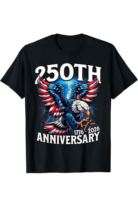 Eagle 250th Anniversary 1776–2026, Independence Day Mens T-Shirt