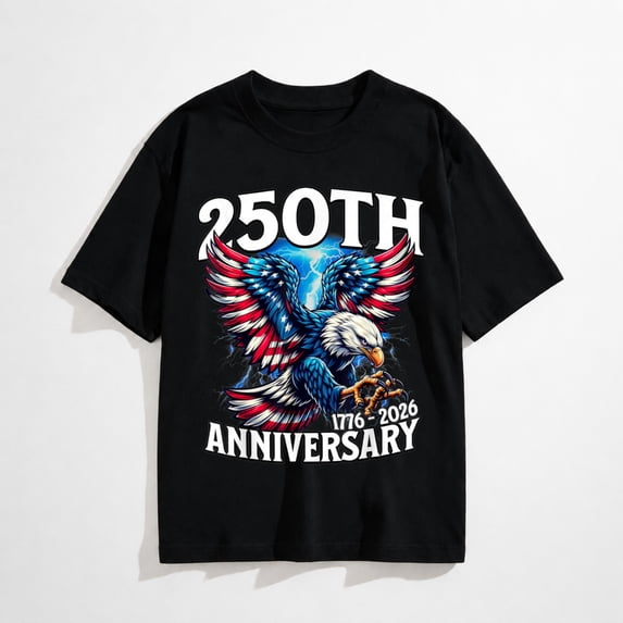 Eagle 250th Anniversary 1776–2026, Independence Day Mens T-Shirt