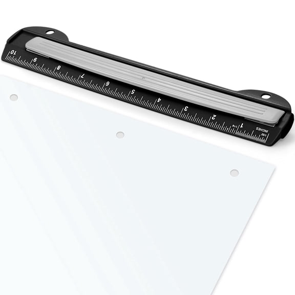 Eagle 3 Hole Punch, Portable Ring Binder Puncher, with Integrated Ruler, 5 Sheets Capacity, for Ring Binders,Home and Office Supplies