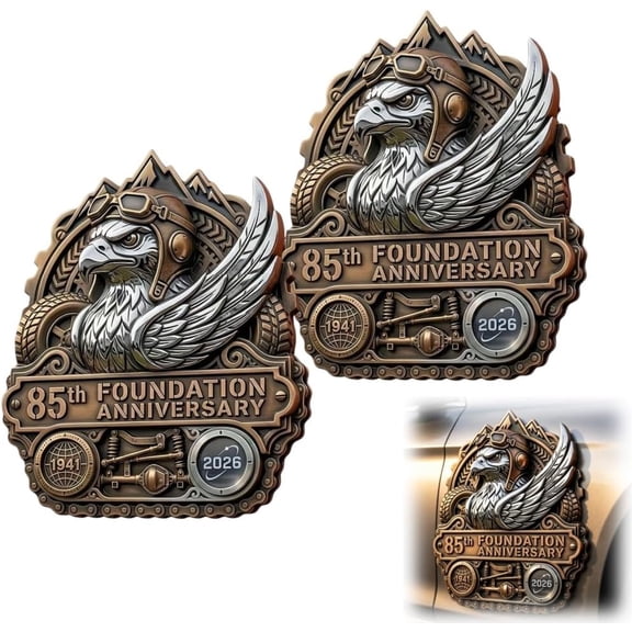 Eagle 3D Metal Car Emblem Badge Decal Sticker for Truck Car2PcsStyle2