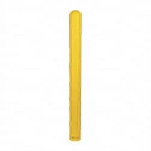 Eagle 5" Deep x 56" High, 4" Bollard Cover Yellow, High Density Polyethylene, 4 Lb, Smooth Surface