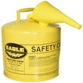 thumbnail image 1 of Eagle 5 Gal. Type I Galvanized Steel Gasoline Safety Fuel Can, Yellow, 1 of 2