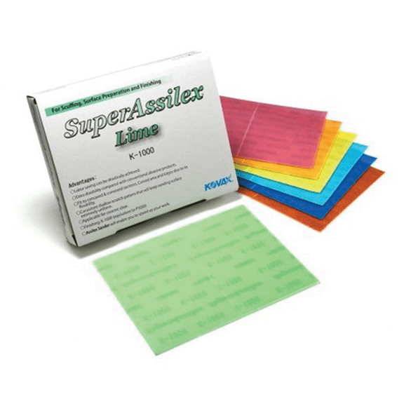 Eagle Abrasives, Inc. KOVAX Super Assilex 191-2517 Sanding Sheet, 130 mm W x 170 mm L, 240 Grit, K-240 Grade, Ceramic Alumina, Brown