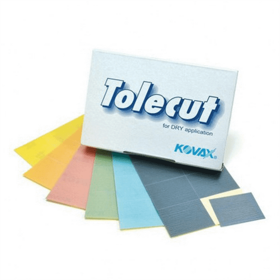 Eagle Abrasives, Inc. KOVAX Tolecut 191-1521 8-Cut Stickon Block Sheet, 70 mm W x 114 mm L, 3000 Grit, K-3000 Grade, Black