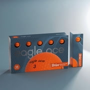 Eagle Ace Drive+ Golf Balls-Maximum Distance High Durability Optimal Spin Control 15 Pack