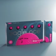 Eagle Ace Drive+ Golf Balls-Maximum Distance High Durability Optimal Spin Control 15 Pack