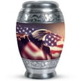 thumbnail image 1 of Eagle With American Flag Cremation Urns For Human Ashes, Large Urns For Human Ashes Adult Men, Decorative Urns, Urn For Ashes For Women, Urns For Human Ashes, Cremation Urns For Human Ashes, 10 Inch, 1 of 1