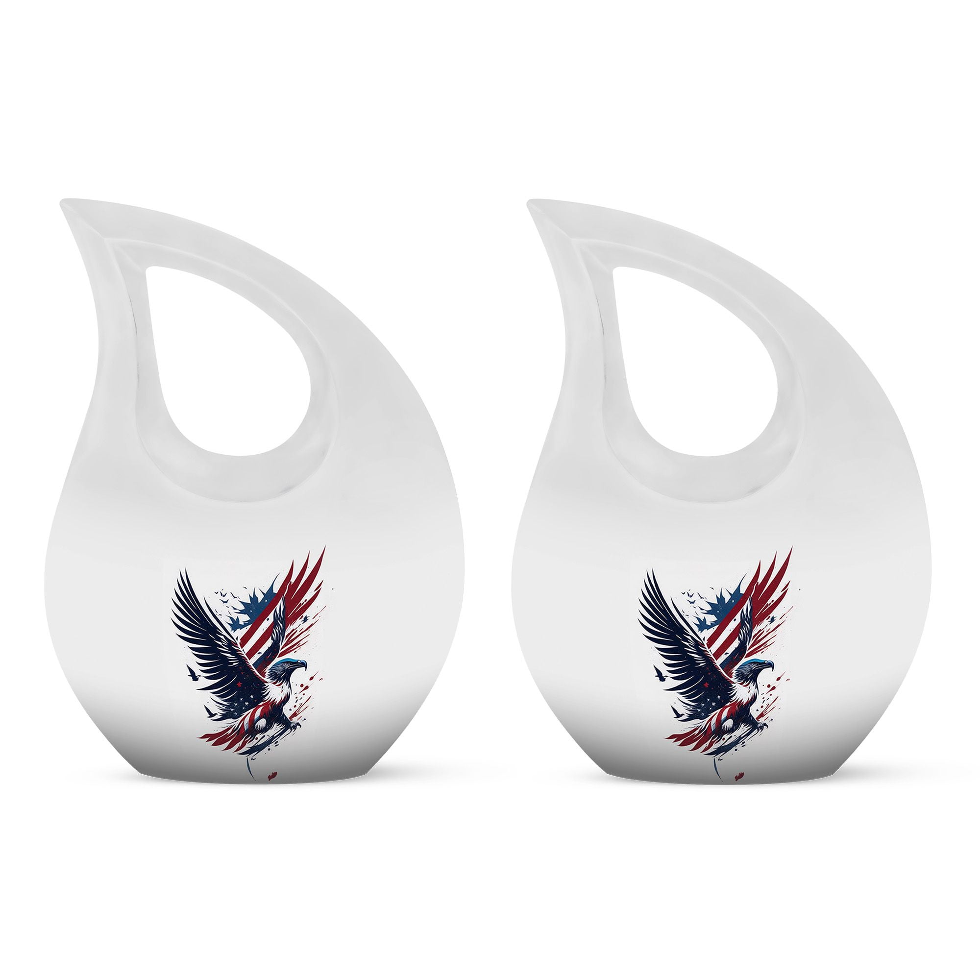 Eagle American with Flag Urns for Human Ashes Tiny Cremation Urn