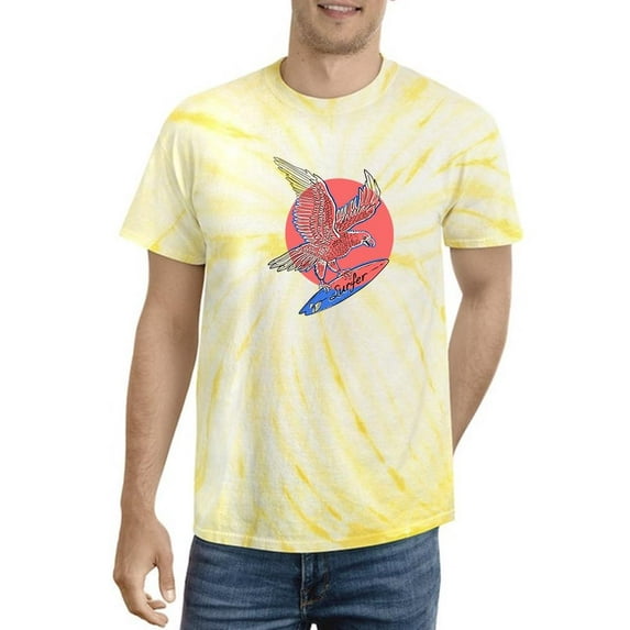 Eagle And Surfboard Art Tie Dye Cyclone Men -Image by Shutterstock, Male Medium