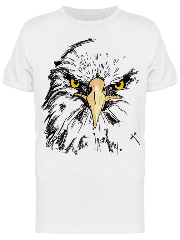 Eagle Artistic Face T-Shirt Men -Image by Shutterstock, Male Medium