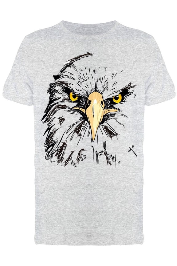 Eagle Artistic Face T-Shirt Men -Image by Shutterstock, Male XX-Large