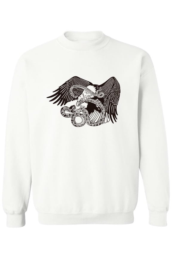 Eagle Battling A Snake Sweatshirt Men -Image by Shutterstock, Male 3X-Large
