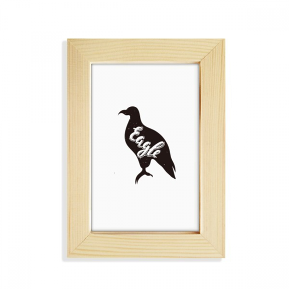 Eagle Black And White Animal Desktop Display Photo Frame Picture Art Painting 5x7 inch