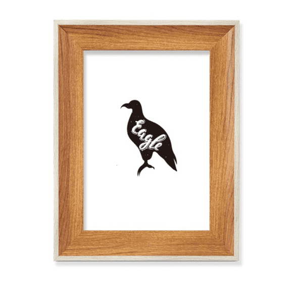 Eagle Black And White Animal Desktop Wooden Photo Frame Display Picture Art Painting Multiple Sets
