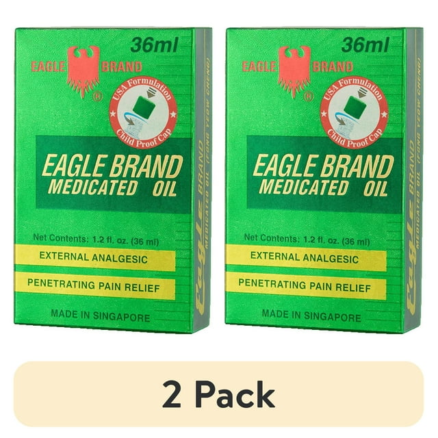 (2 pack) Eagle Brand Medicated Oil 36 ml