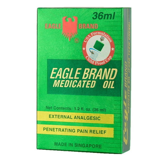 Eagle Brand Medicated Oil 36ml External Analgesic Pain Relief