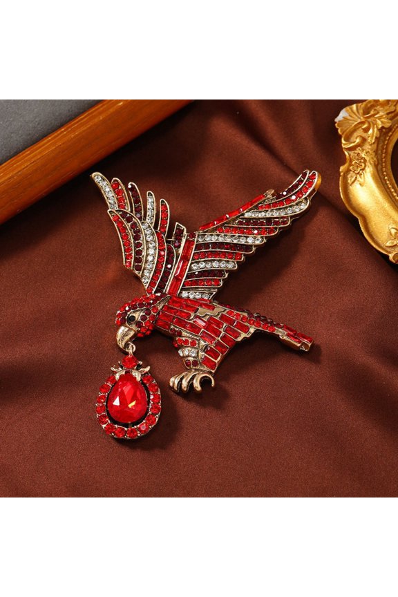 Eagle Brooch Western Court Crystal Spreading Eagle Pin Brooch