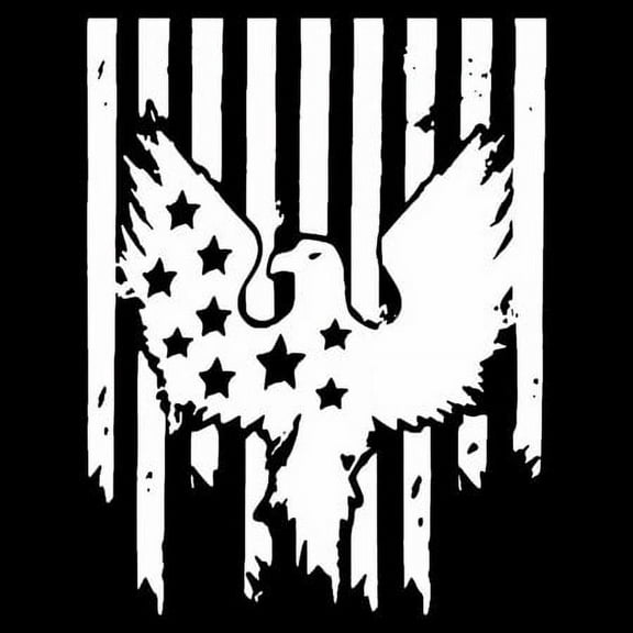 Eagle Car Hood Sticker - Hood Decals for Cars - American Flag Sticker - American Eagle Sticker USA Flag Patriotic Stars and Stripes Car Window Auto Bumper Sticker Vinyl Decal apposite