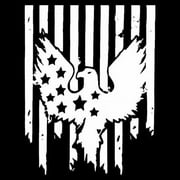 Eagle Car Hood Sticker - Hood Decals for Cars - American Flag Sticker - American Eagle Sticker USA Flag Patriotic Stars and Stripes Car Window Auto Bumper Sticker Vinyl Decal apposite