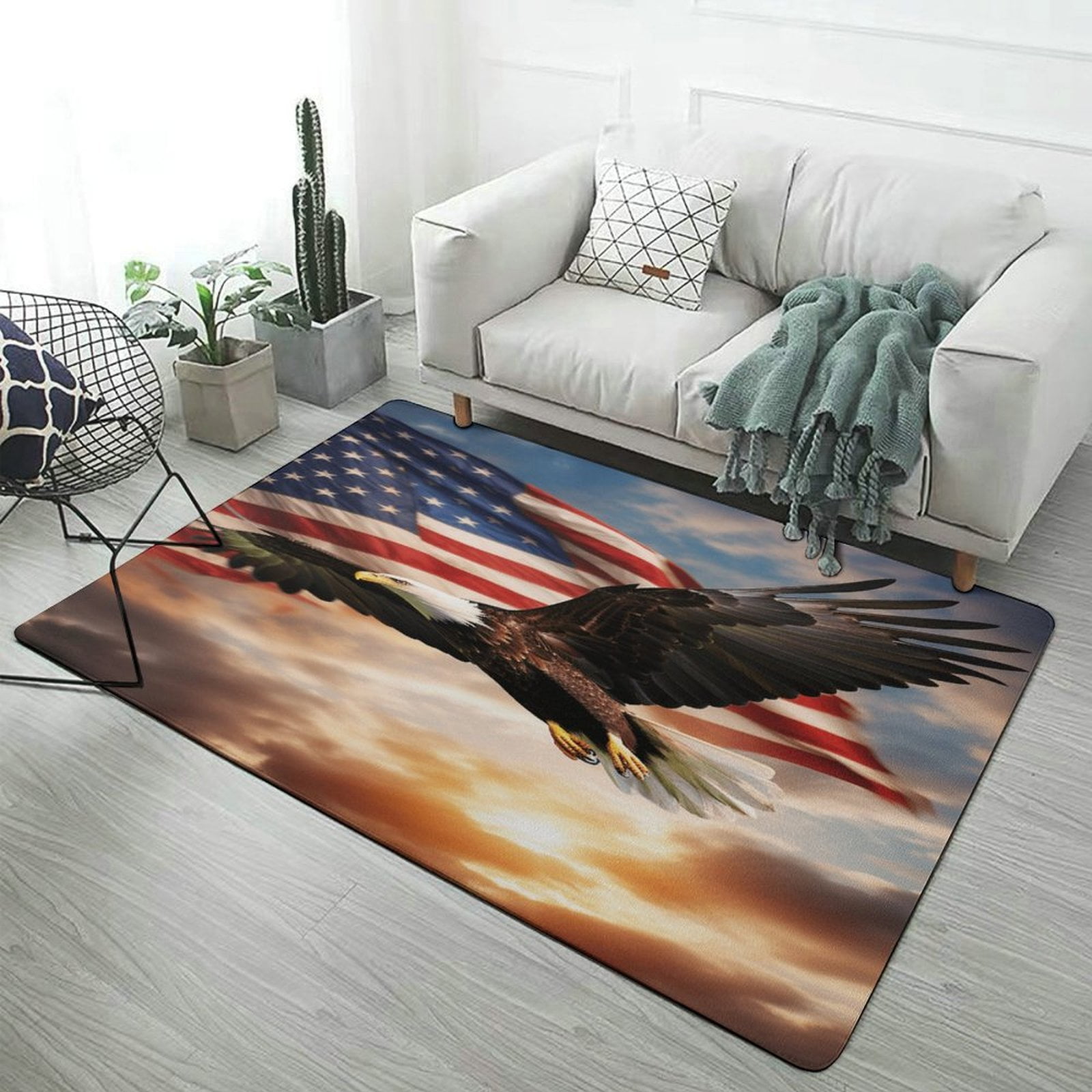 Eagle Carpet Area Rug Room Living Room Bedroom Large Rug Home Play Eagle Carpet Area Rug Room Living Room Bedroom Large Rug Home Play