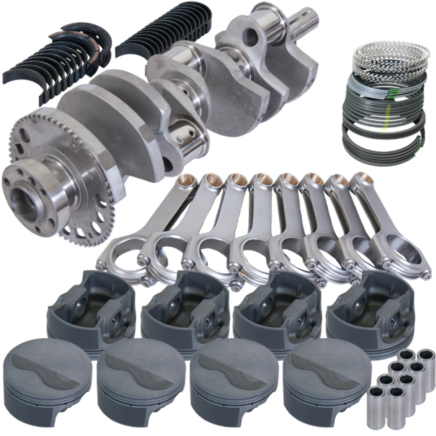 Eagle Chevy LS1 4.000in Crank 58 Tth Reluctor 6.125in H-Beam -15cc 3.898in Pistons Rotating Assembly main image 0