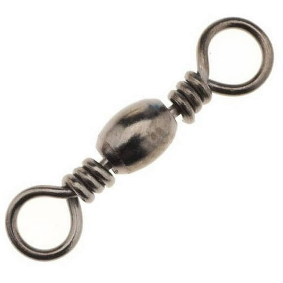 Eagle Claw 01012-012 Barrel Fishing Swivel Size 12 Black 8Per Pack