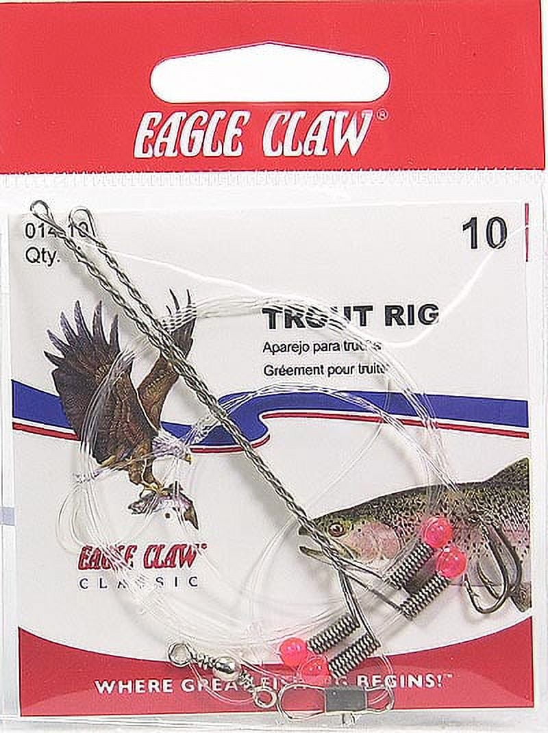 Eagle Claw 014H-10 Trout Rig, Bronze, Size 10