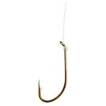 Eagle Claw 031QH Snelled Plain Shank Hook Assortment, Bronze, 24 Piece