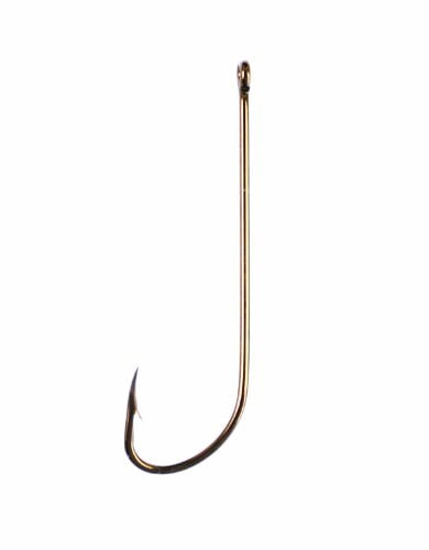 Eagle Claw 072AH-2/0 Long Shank Hook, Size 2/0, Forged, 2X Long - 072AH-2/0