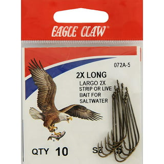 Eagle Claw Plain Shank DE Offset, Bronze, 4/0, (084AH-4/0)