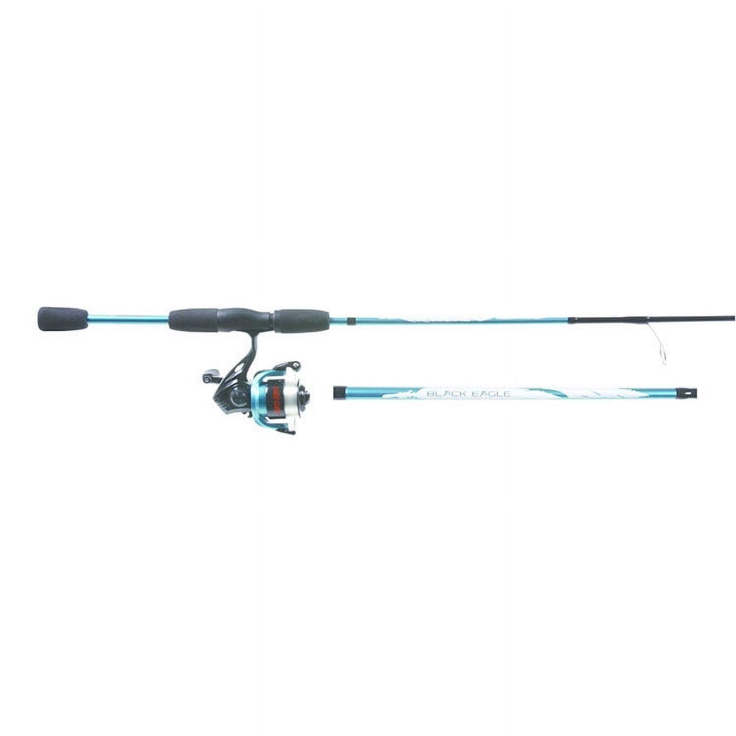 Eagle Claw 0849-0778 Ultra Light Black Eagle Spinning Combo, 5' 6, 2-Piece
