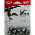 thumbnail image 1 of Eagle Claw 1/4 oz. Egg Sinkers, Steel, 7 Pack Weight, 1 of 4