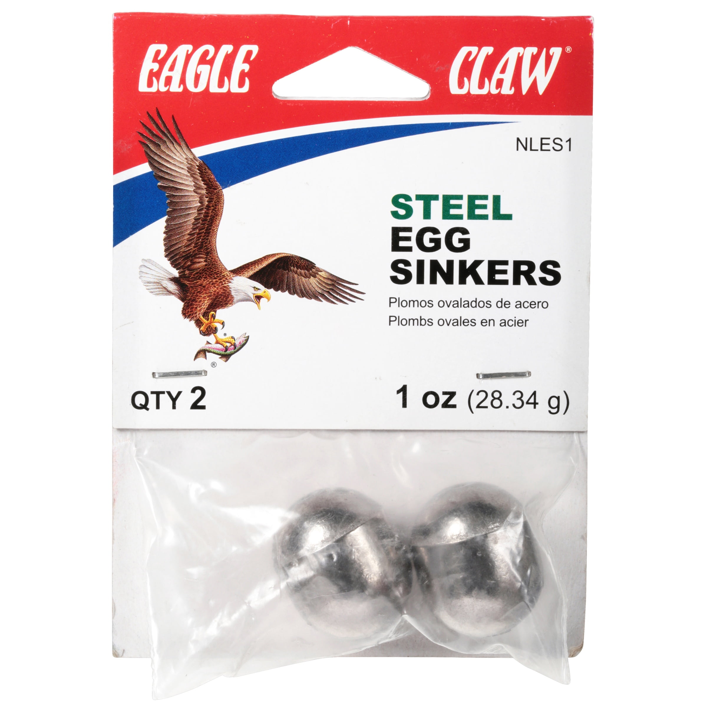 Eagle Claw Lazer Ready RIG-18 WITH1-1/2OZ Egg Sinker, Multi, One Size  (11010-001)