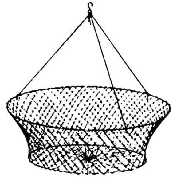 Eagle Claw 10060-001 2 Ring Crab Net, White, Packaged