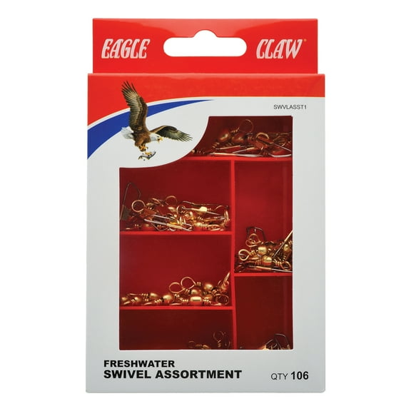 Eagle Claw 106 Piece Swivel Assortment