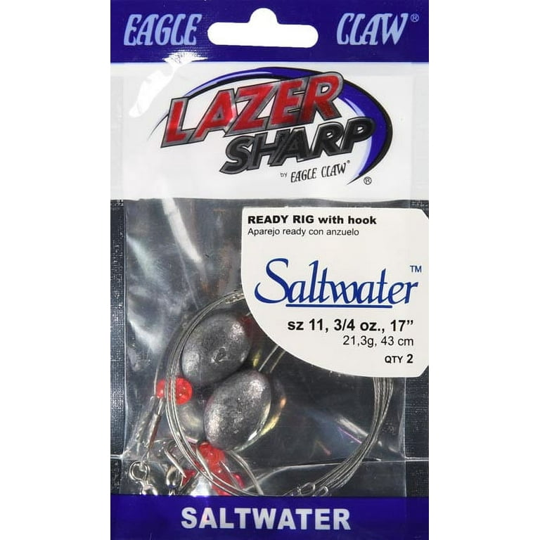 Eagle Claw 18 Ready Rig with 3/4oz. Egg Sinker, 2 Pack