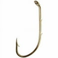 thumbnail interactive-video image 1 of Eagle Claw 181F-4 Baitholder Down Eye 2-Slice Offset Hook, Size 4 Bronze, 1 of 4