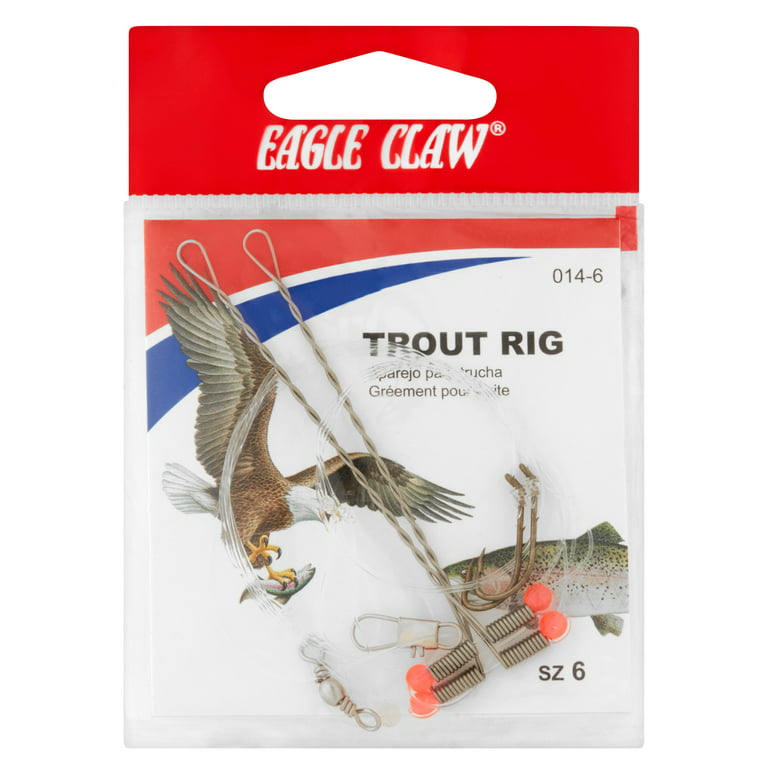 Eagle Claw 2-Way Spinner Snell, Size 6, 4 Pack