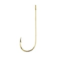 thumbnail image 1 of Eagle Claw Aberdeen Light Wire Non-Offset Hook, 100pk, Gold, Size 4, 1 of 3