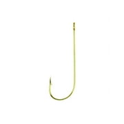 Eagle Claw 202A-2/0 Single Aberdeen Hook, Size 2/0, Gold Finish