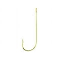 thumbnail image 1 of Eagle Claw Aberdeen 1X Light Wire Non-Offset Hook #2 Gold 10PK, 1 of 2