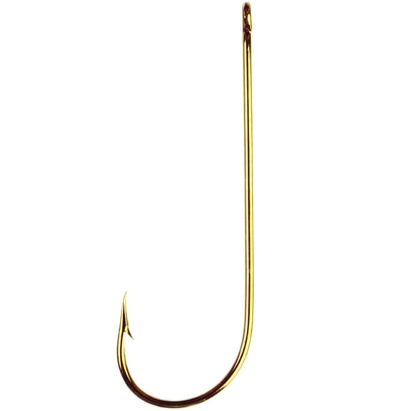 EAGLECLAW ABERDEEN HOOK LIGHT WIRE NON-OFFSET 100PK SIZE 2 BRONZE