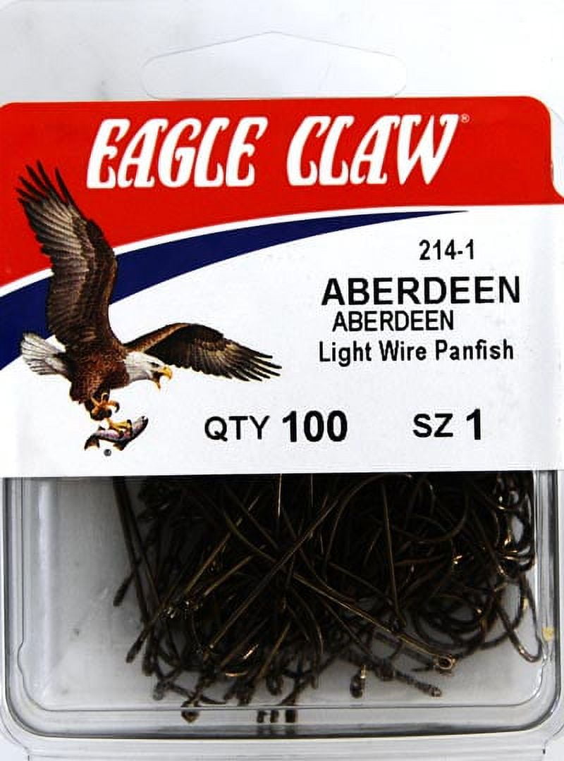 Eagle Claw 214-10 Aberdeen Hook, Bronze, Size 10 