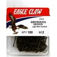 thumbnail interactive-video image 1 of Eagle Claw 214H-2 Aberdeen Light Wire Non-Offset Hook, Bronze, Size 2, 100 Pack, 1 of 5