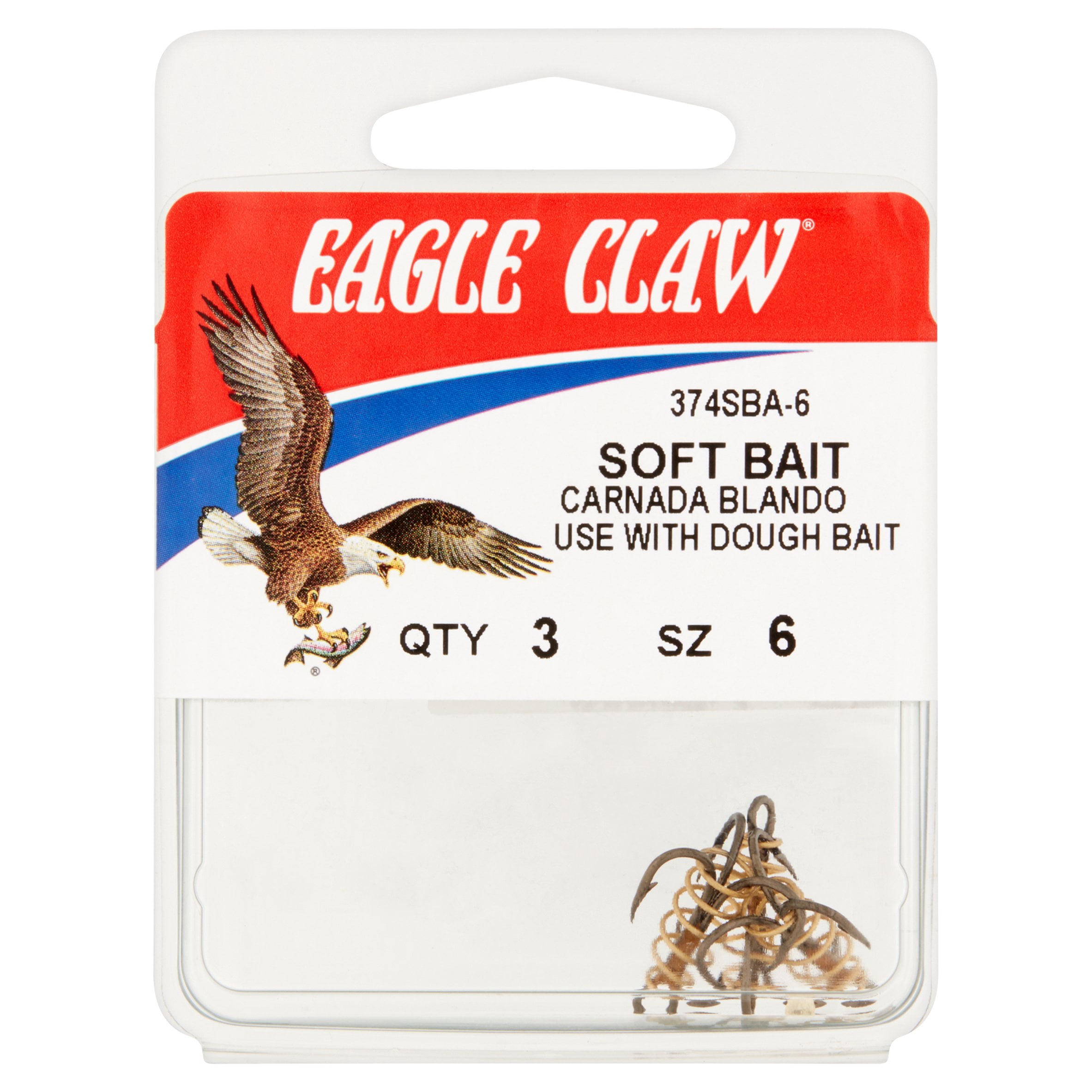 Eagle Claw Soft Bait Treble Hook with Spring