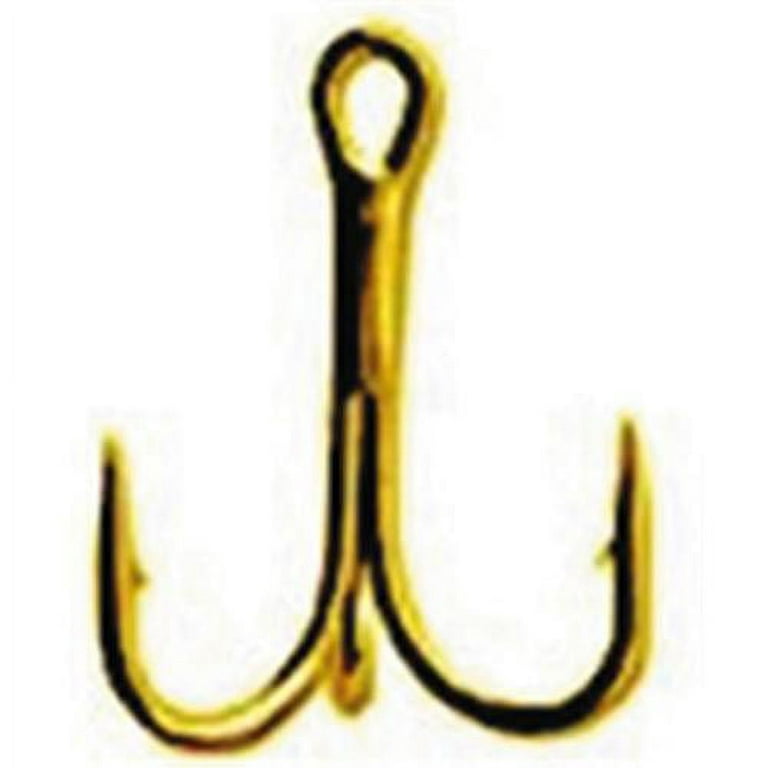 Eagle Claw 2x Strong Treble Hook 376A 6 Gold